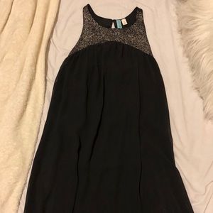 Black flow dress